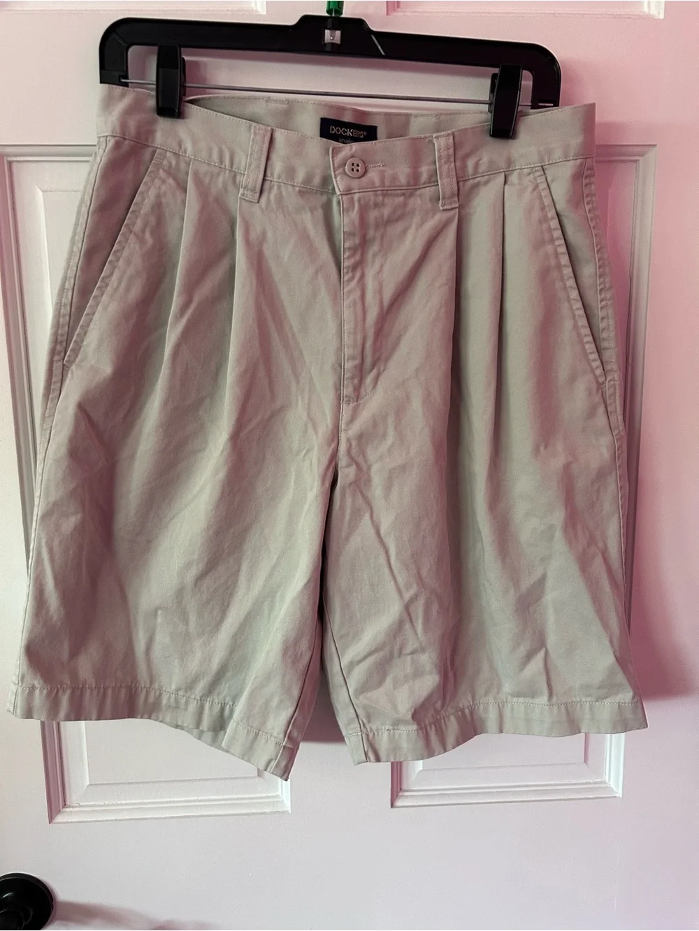 Dockers Men's Flat Front Shorts - Light Beige